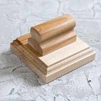 Деревянный штамп на ручке, WOOD 100х100 мм
