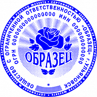 Клише печати ООО с защитой №04