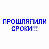 Штамп-резолюция "Прошляпили сроки"