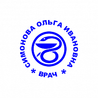 Клише печати врача 28мм, №05